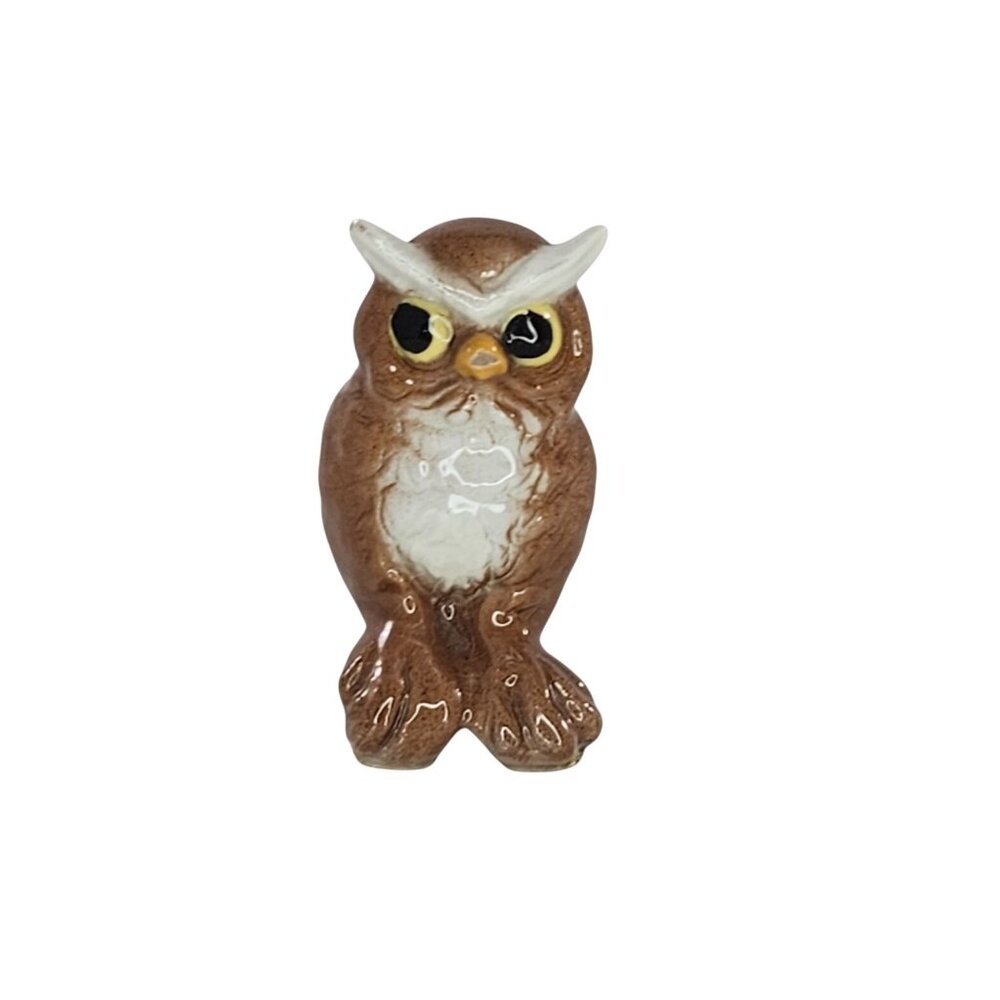 Hagen Renaker Wise Owl Miniature Figurine Bird *Chipped Beak*